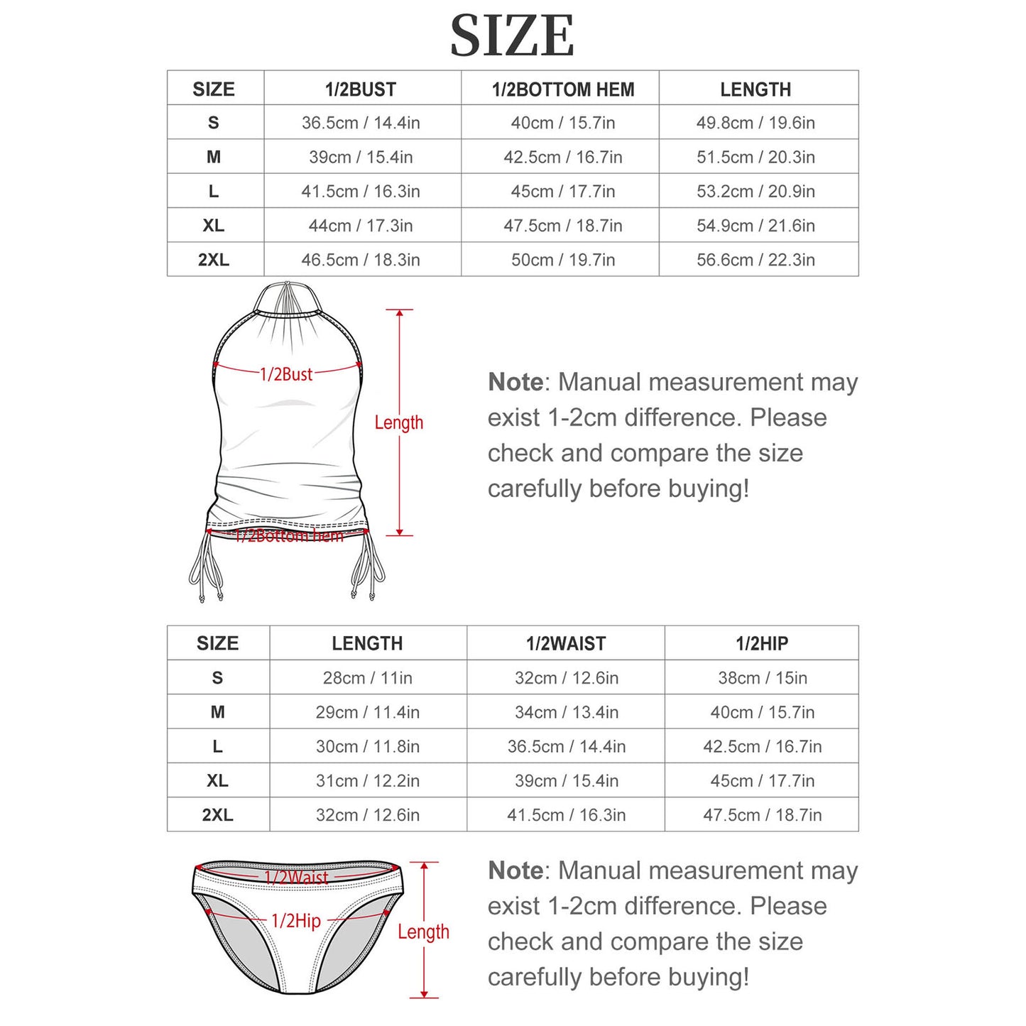 DTF Halter High Neck 2-Piece Swimsuit Set for Women