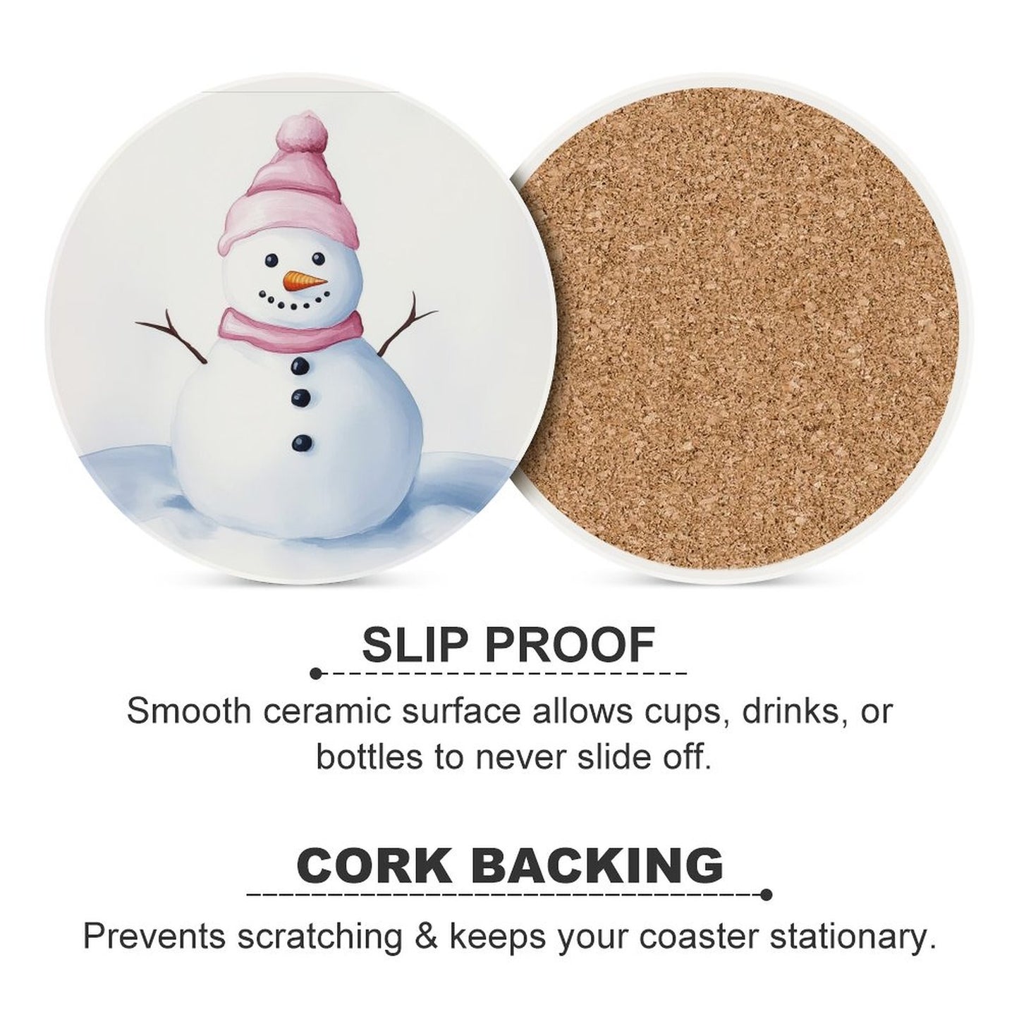 Round Ceramic Coaster