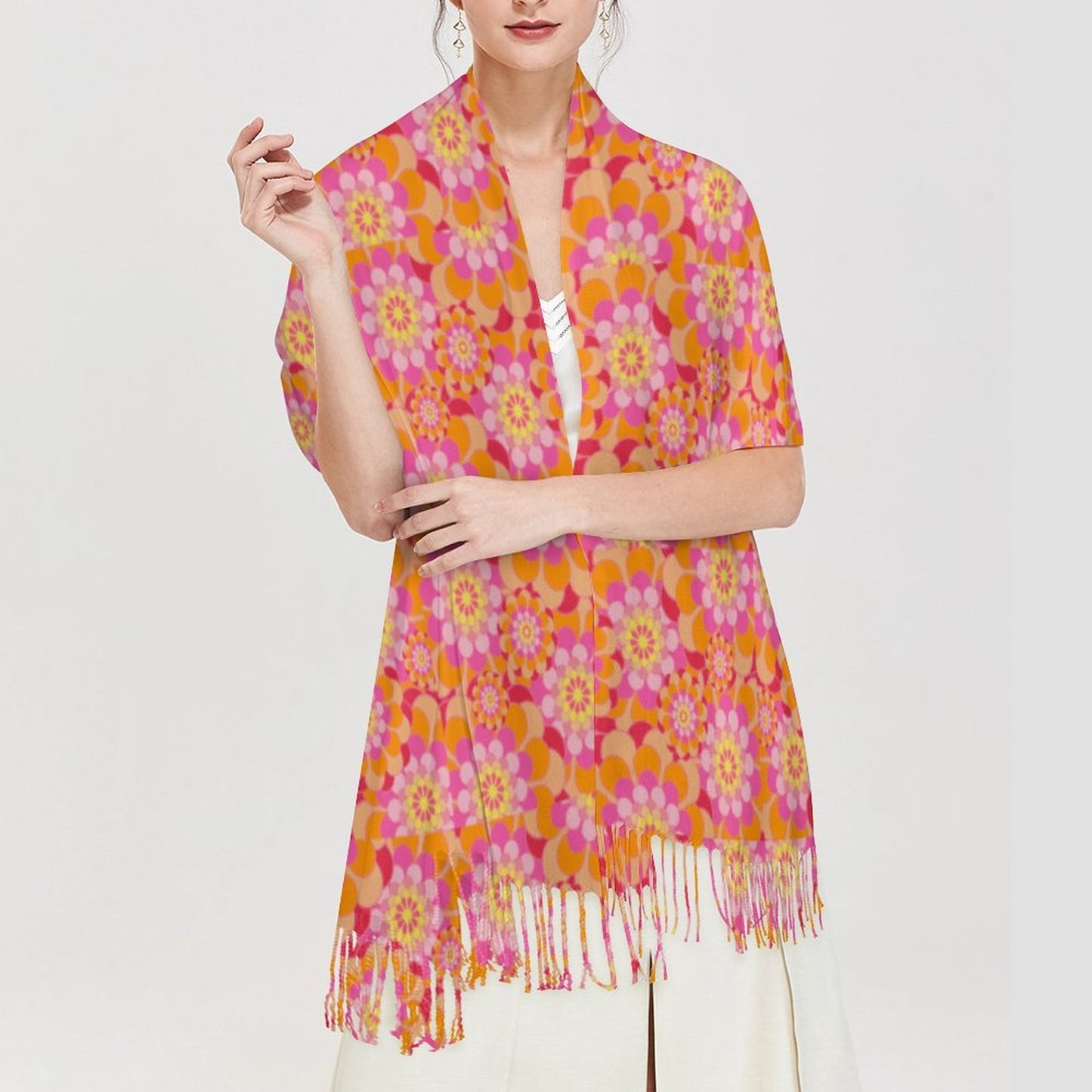 Cashmere-like Tassel Scarf