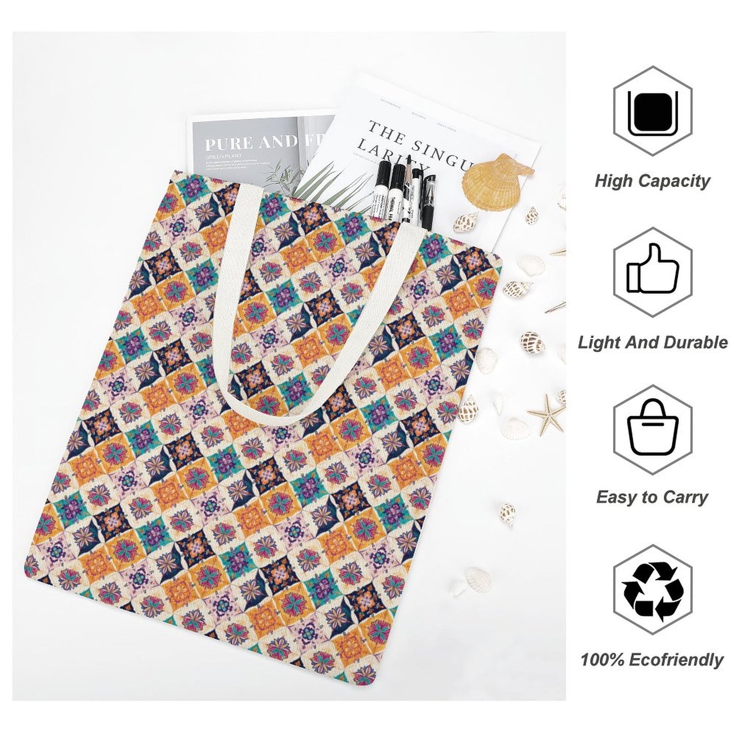 Martin Canvas Tote Handbag-15"x18"/38x46cm (Dual-sided Printing)