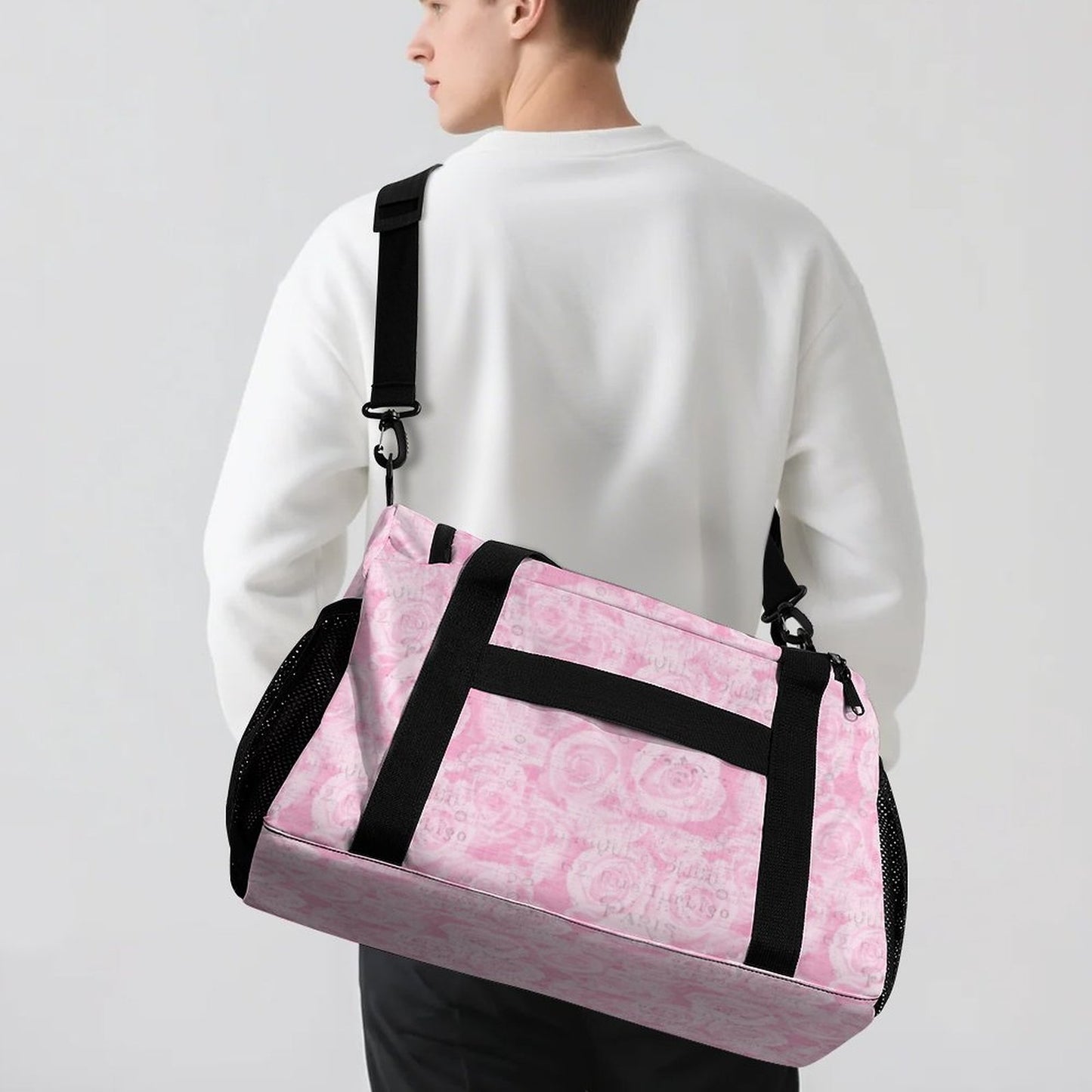 Travel Duffel Bag - Pink - Paris