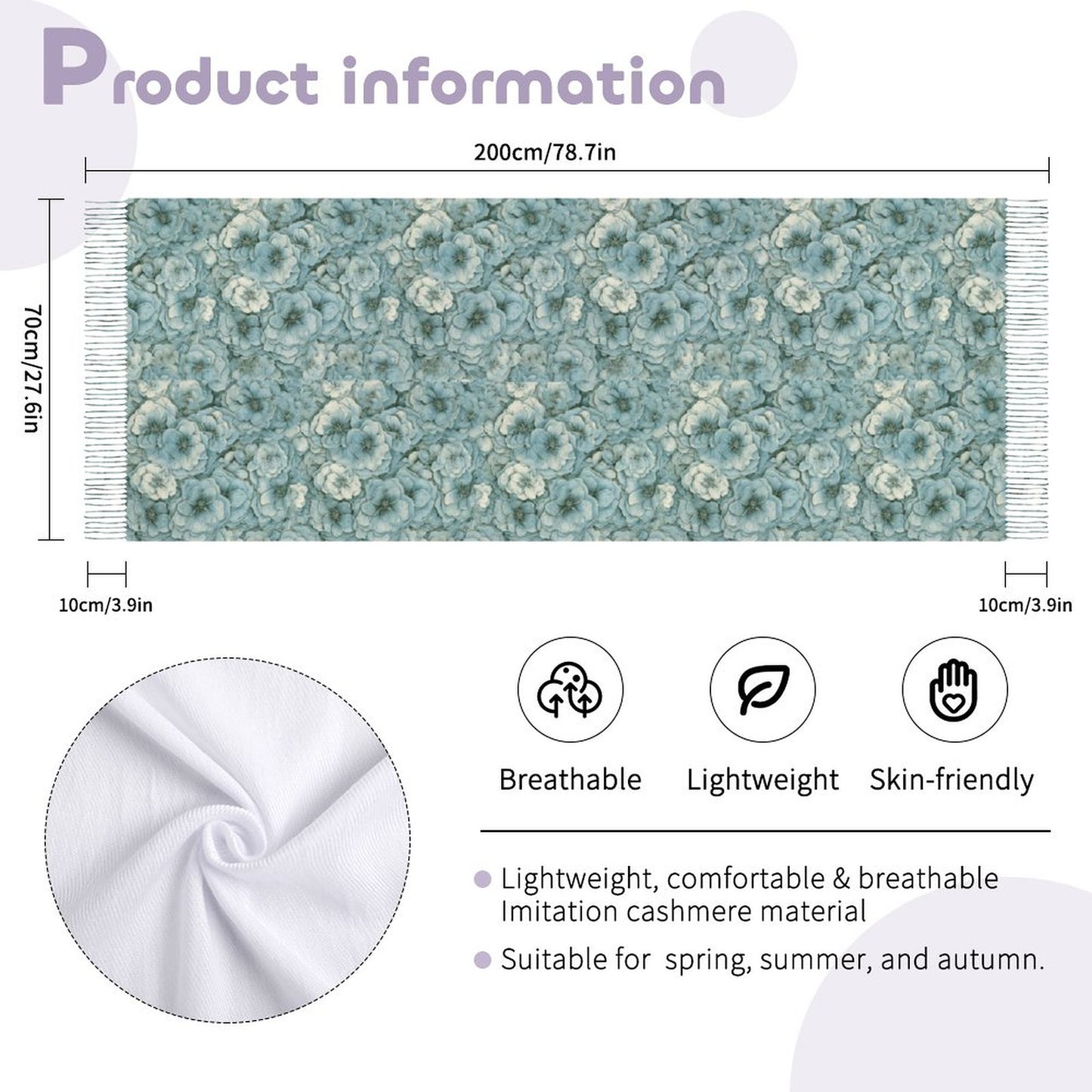 Cashmere-like Tassel Scarf