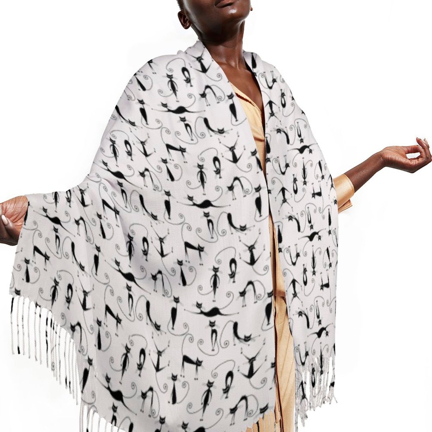 Cashmere-like Tassel Scarf