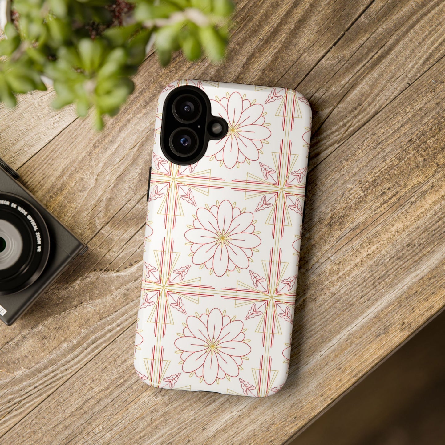 Floral Pattern Phone Case - Stylish Tough Case, Flower Design, Cute Mobile Cover, Phone Accessory, Gift for Her, Spring Style