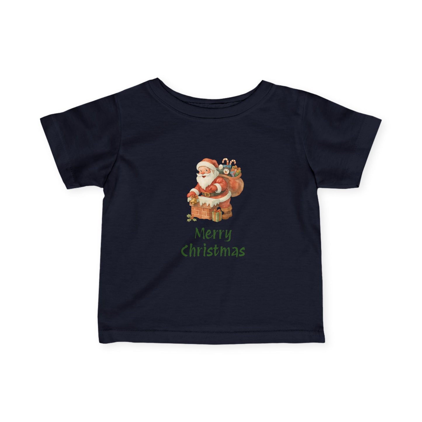 Merry Christmas Infant Tee, Holiday Baby Shirt, Cute Christmas Gift, Toddler Christmas Tee, Santa Infant T-Shirt