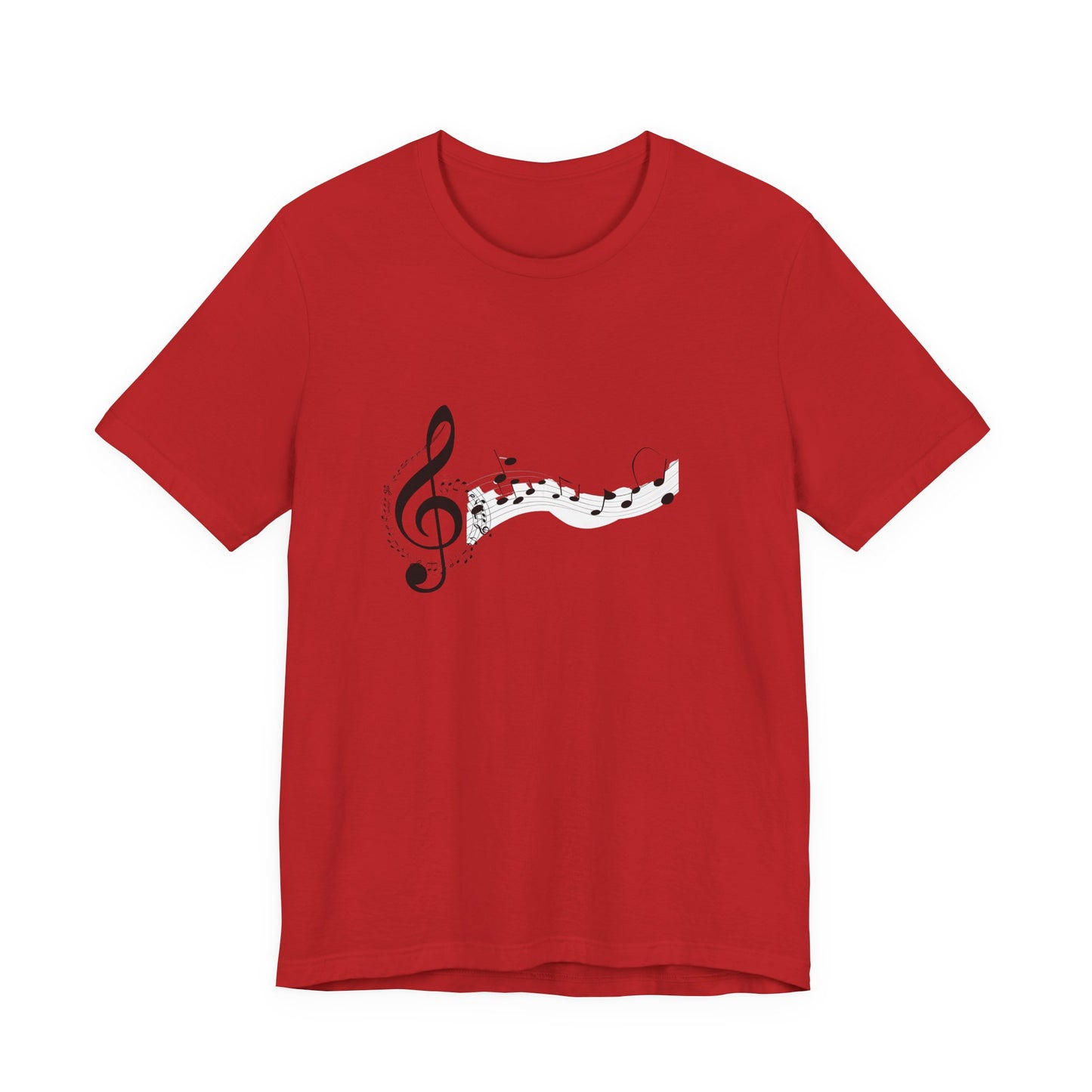 Musical Notes Short Sleeve Tee for Music Lovers