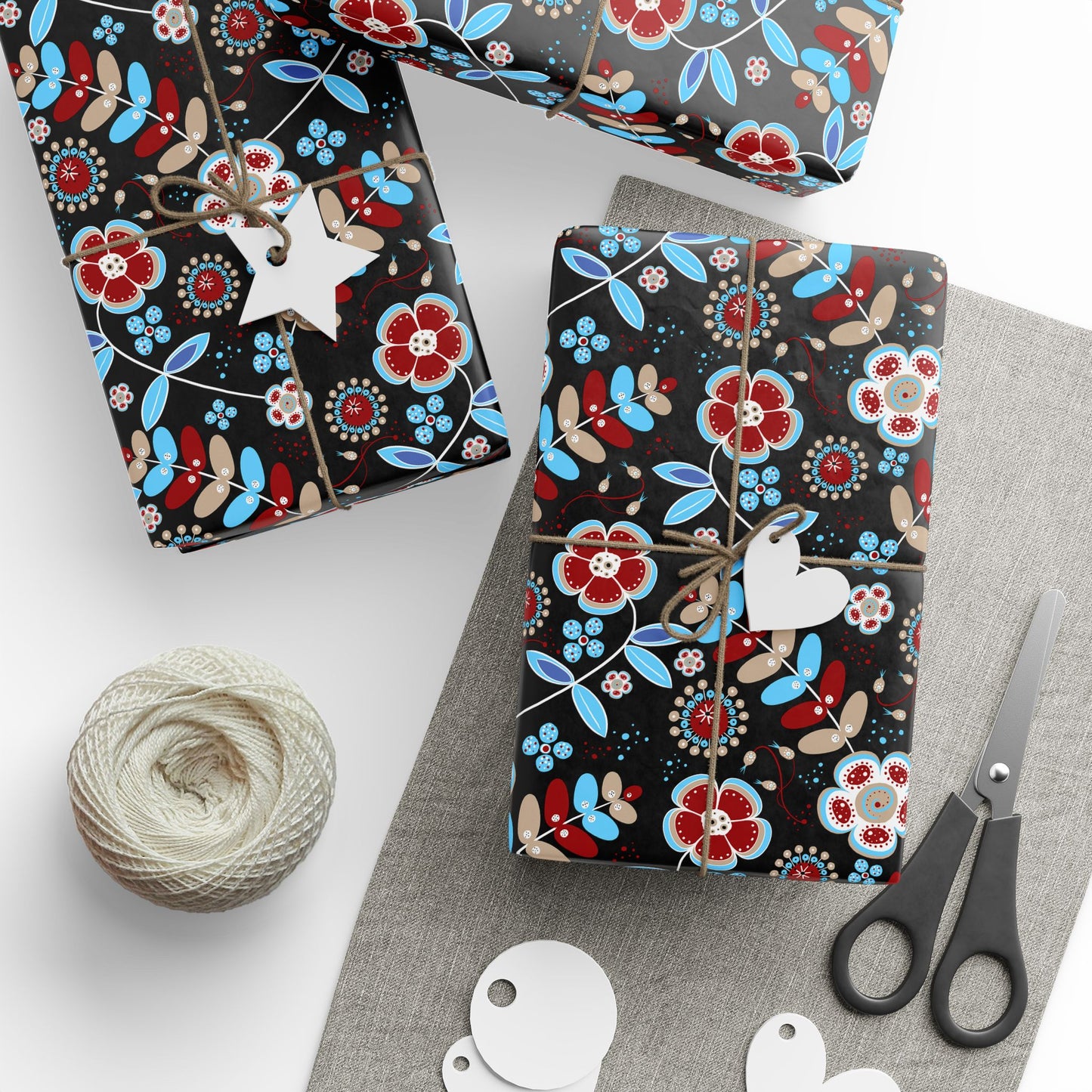 Floral Design Wrapping Paper - Perfect for Gifts, Birthdays, Holidays, DIY Crafts, and Special Occasions