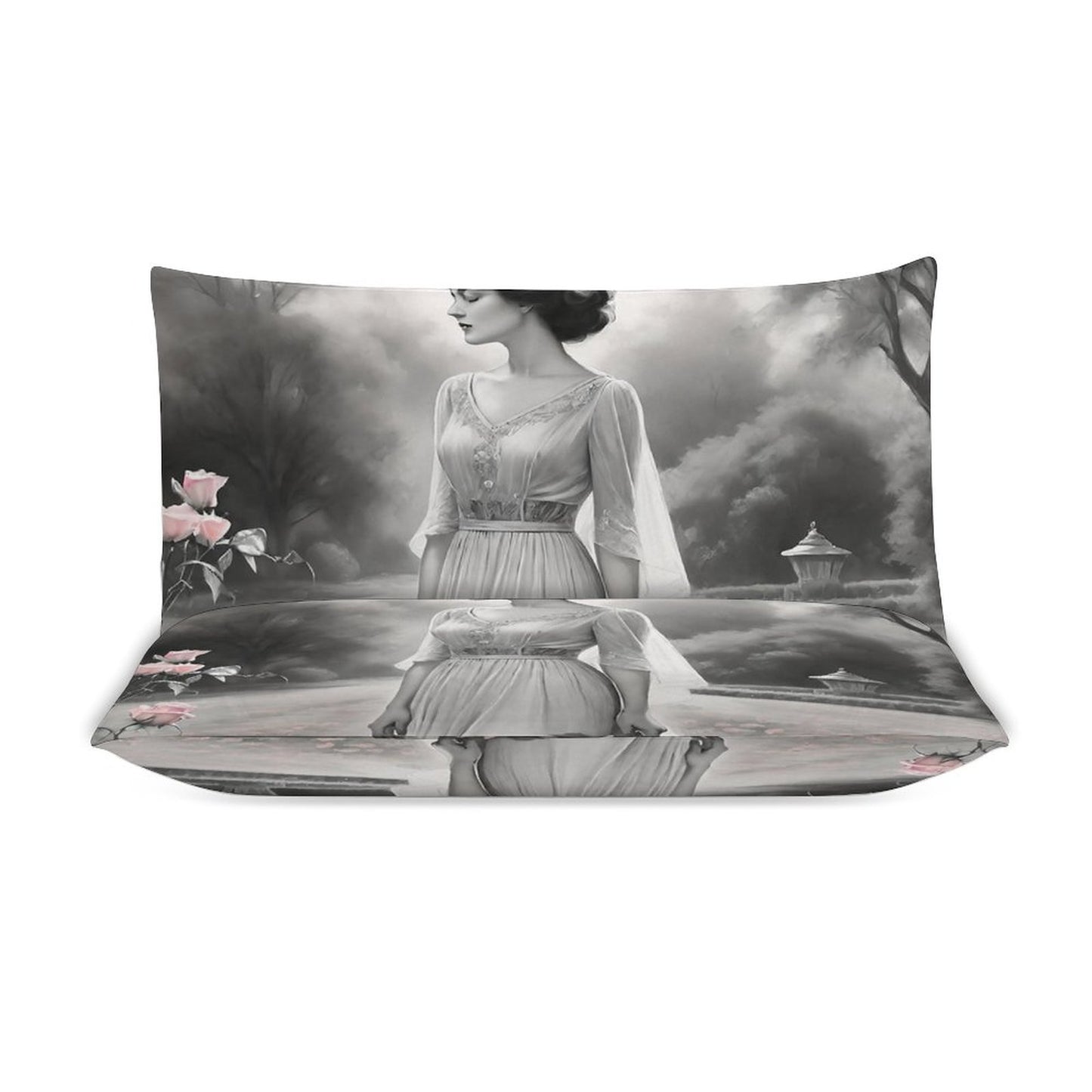 3-Piece Bedding Set-90"x90"/ 229x229cm (Dual-sided Printing)