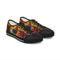 Abstract Color Splash Low Top Sneakers