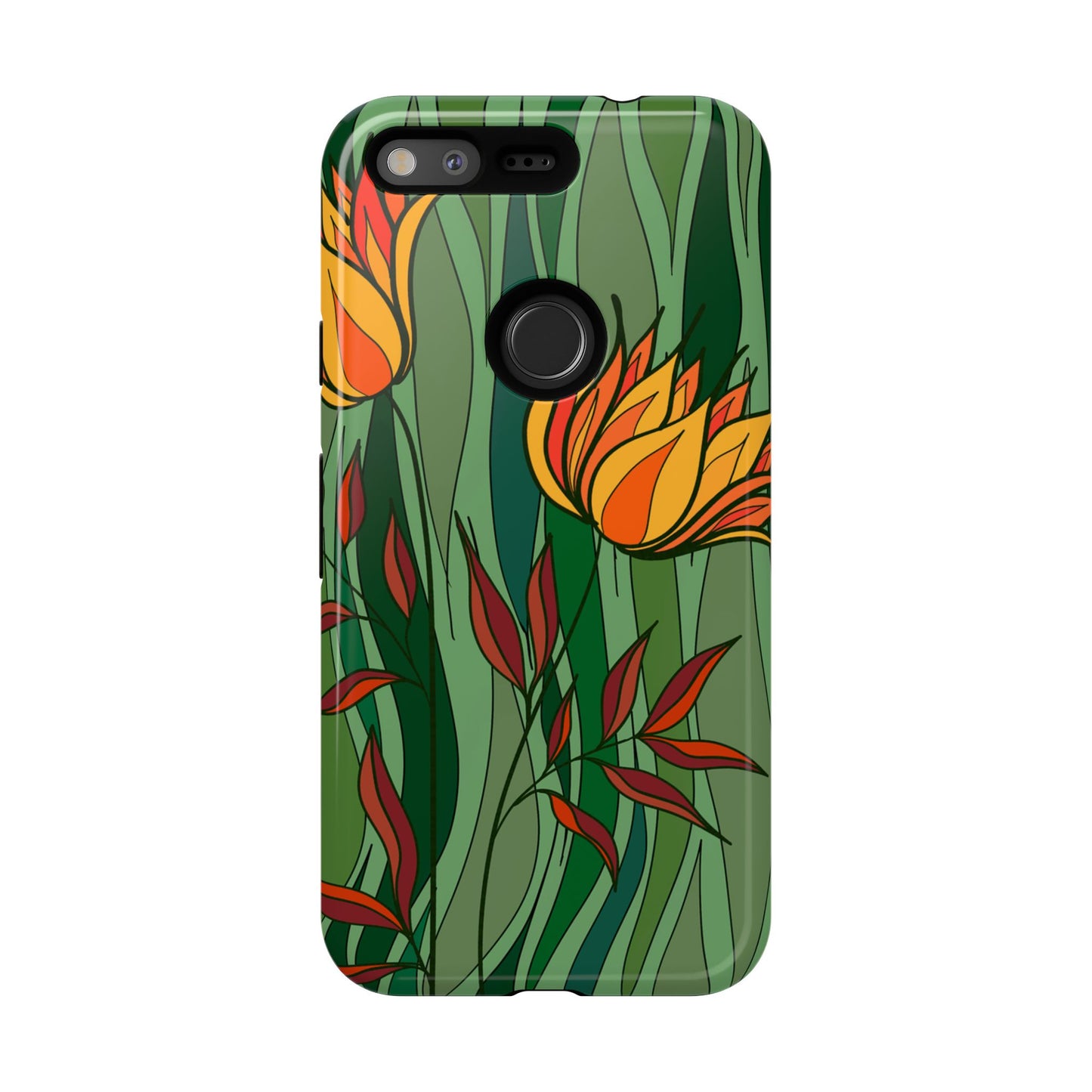 Vibrant Floral Phone Case, Nature-Inspired Tough Case, Eco-Friendly Cover, Unique Gift for Nature Lovers, Spring Decor