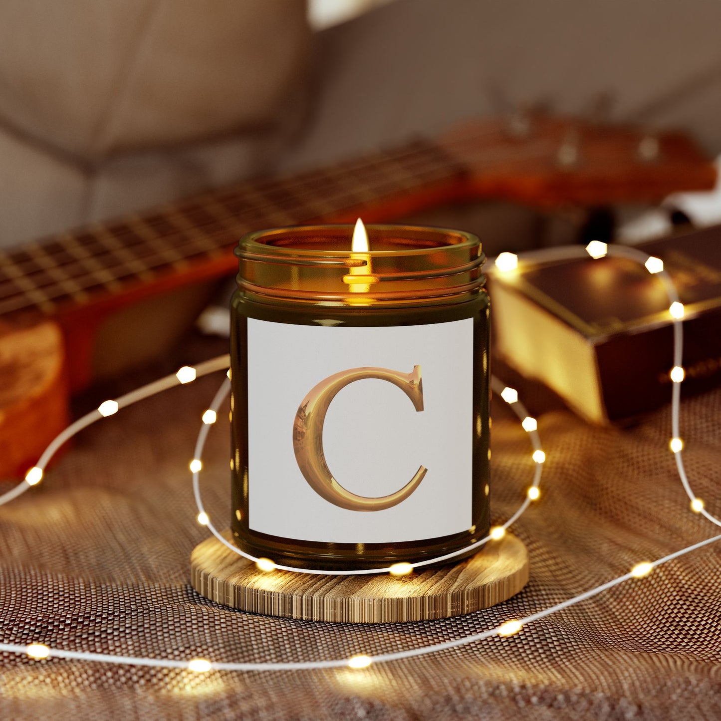 Coconut Apricot Scented Candle - Elegant Home Decor, Relaxation Gift, Personalized Candle, Self-Care, Aromatherapy