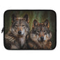 Wolf Laptop Sleeve - Wildlife Lover Gift, Cute Wolf Design, Stylish Tech Accessory, Nature-Inspired Sleeve, Perfect for Home Office