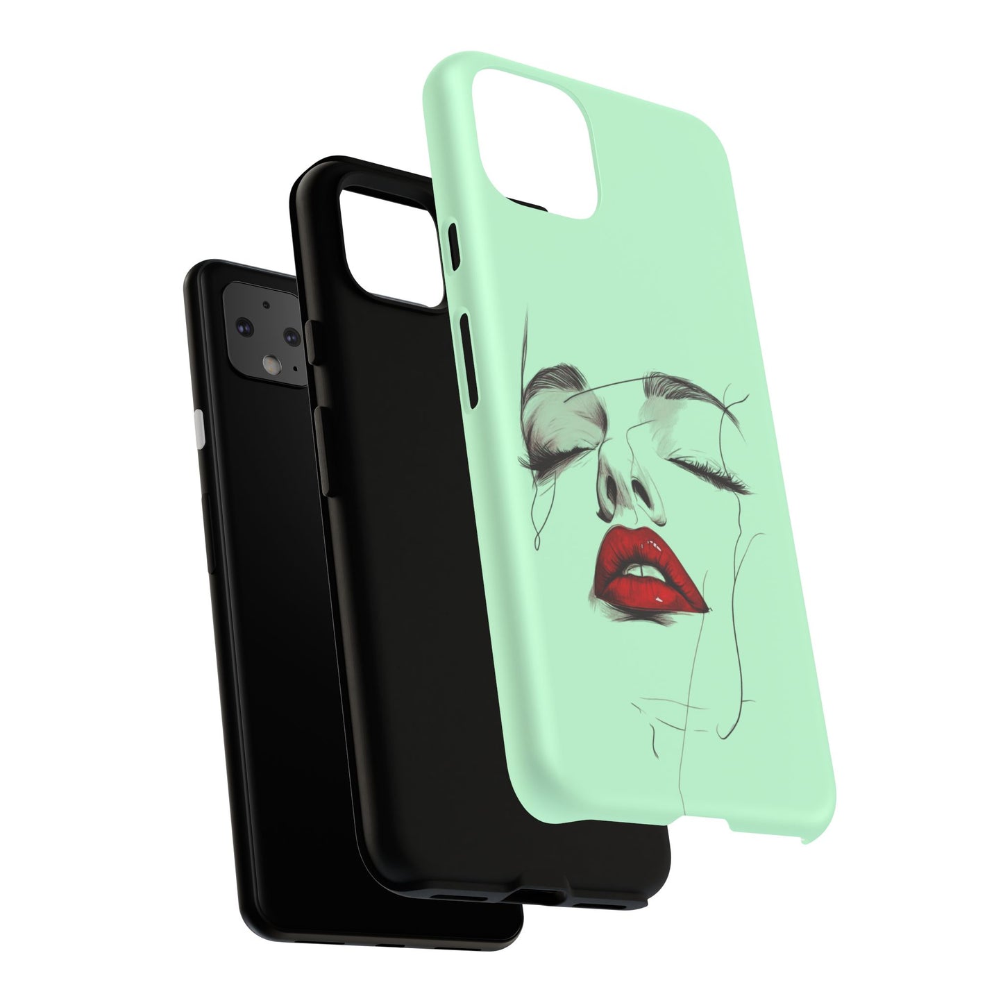 Stylish Phone Case, Artistic Phone Cover, Trendy Tech Accessory, Unique Cell Phone Protector, Gift for Her, Modern Aesthetic