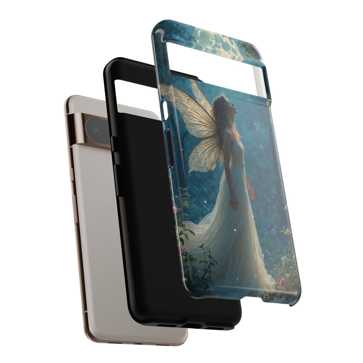 Fairy Moon Phone Case | Tough Cases for Nature Lovers, Fantasy Gift, Boho Phone Accessory, Ethereal Aesthetic, Magical Design
