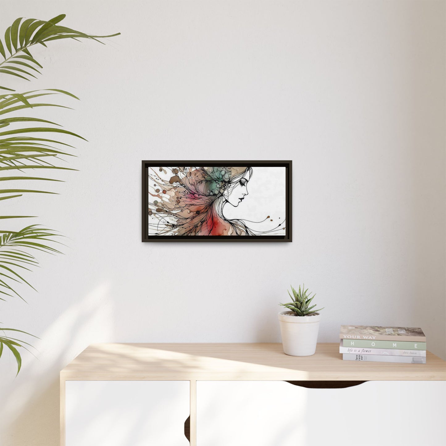 Matte Canvas, Framed (Multi-color) - Girl Whispers