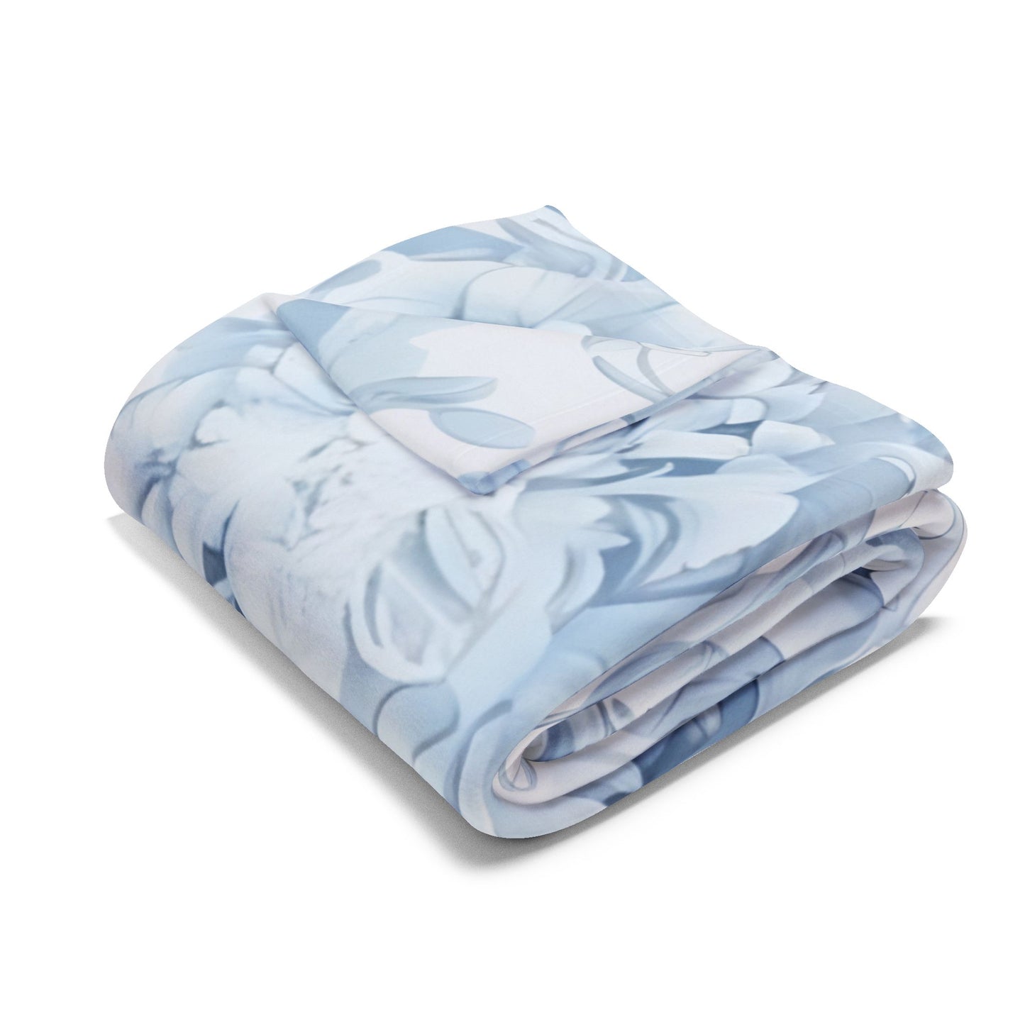 Personalized Floral Initial Arctic Fleece Blanket, Cozy Home Decor, Gift for Her, Nursery Accent, Wedding Present, Monogrammed Throw