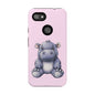 Cute Hippo Phone Case - Tough Cases, Animal Phone Cover, Kawaii Accessories, Gifts for Kids, Unique Tech Gear