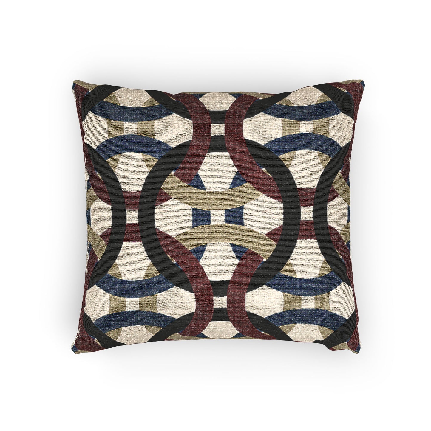 Geometric Woven Pillow, Boho Decor, Cozy Home Accent, Modern Textile Art, Unique Housewarming Gift