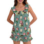 Ruffled Pajama Set