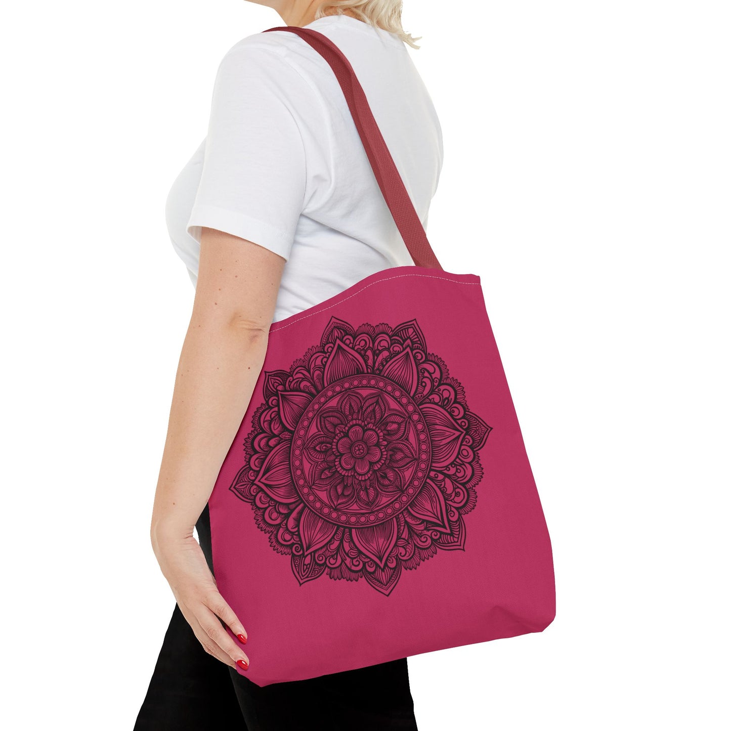 Mandala Tote Bag, Bohemian Style Bag, Eco-Friendly Shopping Bag, Gift for Her, Yoga Lover Tote