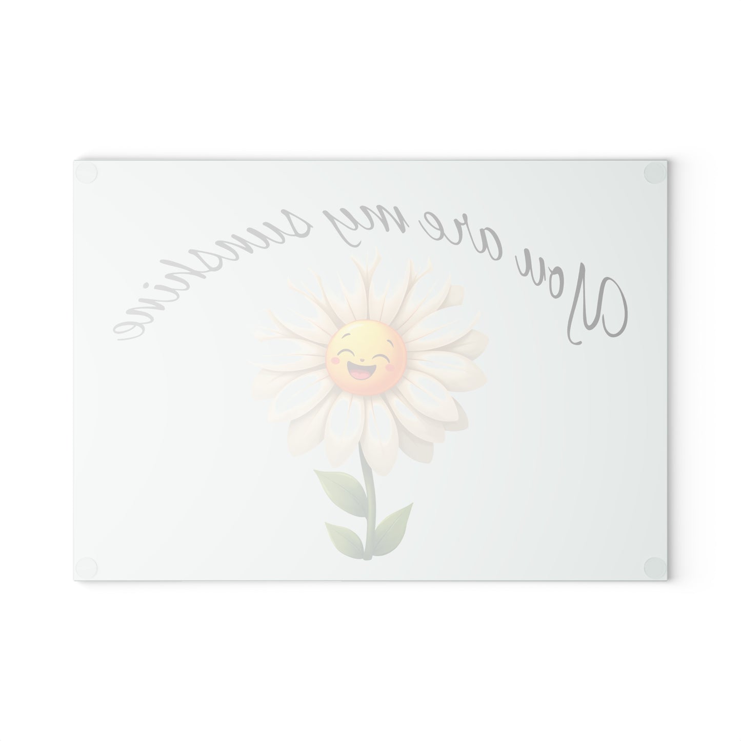 Cheerful Glass Cutting Board – You Are My Sunshine