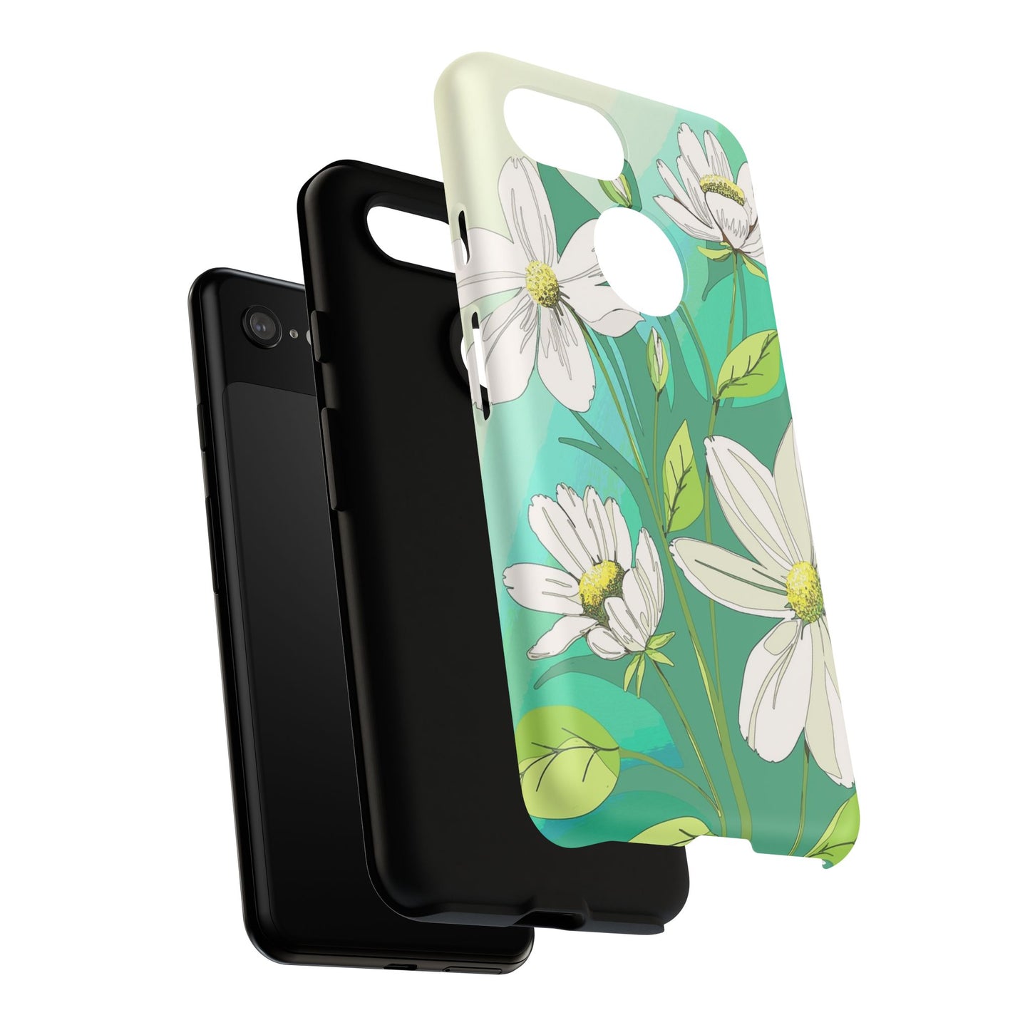 Floral Phone Case, Tough Cases, Flower Design, Nature Inspired, Eco-Friendly Cover, Unique Gift for Her, Spring Accessories