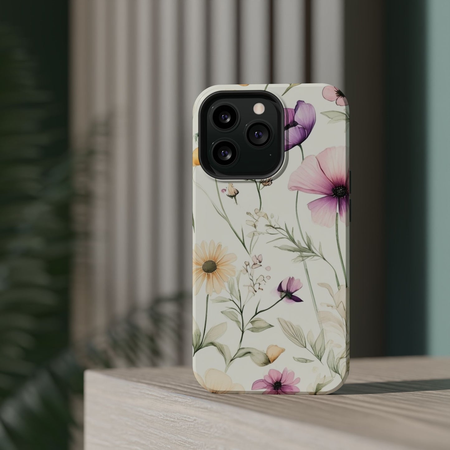 Floral Watercolor Magnetic Impact-Resistant Phone Case