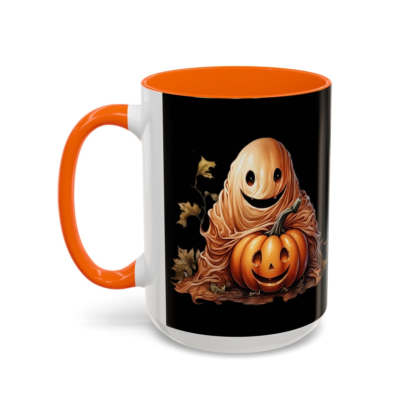 Halloween Ghost Pumpkin Coffee Mug, Spooky Drinkware, Fall Decor, Halloween Gift, Pumpkin Spice Lover's Mug