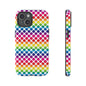 Rainbow Dot Phone Case, Colorful Phone Cover, Fun Phone Accessory, Gift for Friends, Trendy Mobile Case
