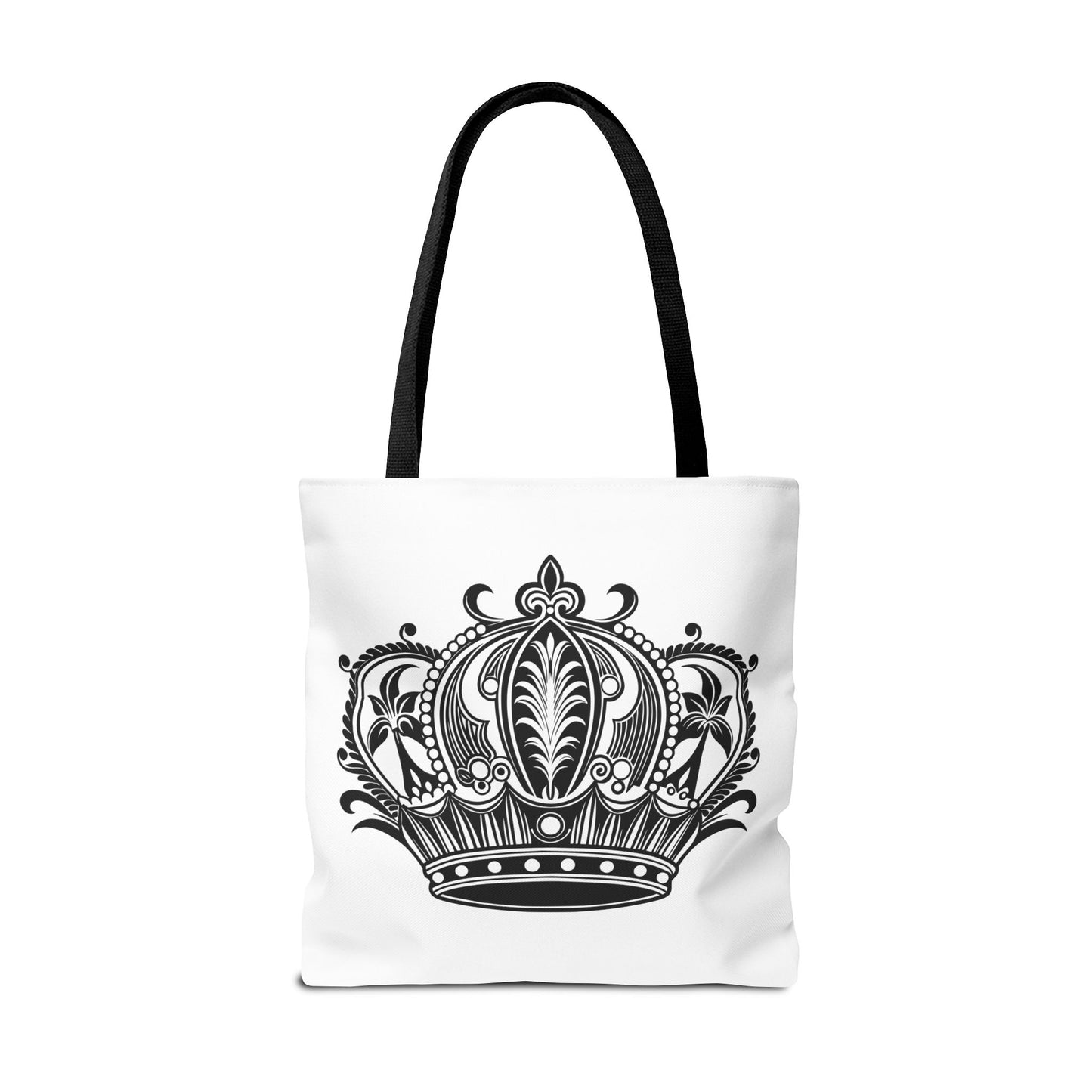 Crown Design Tote Bag, Royal Style Shopping Tote, Chic Grocery Bag, Gift for Her, Fashionable Accessories