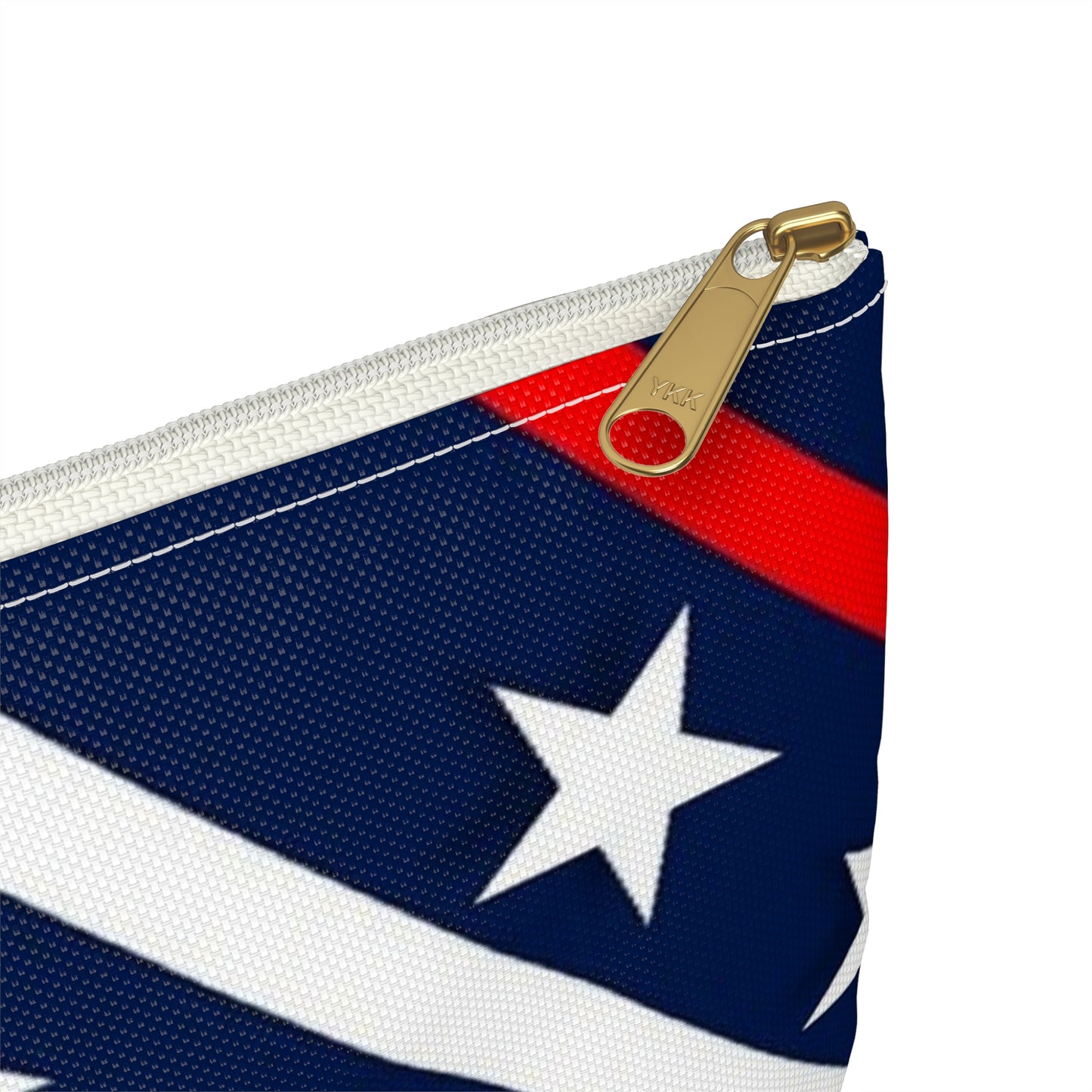Patriotic Accessory Pouch  Starry Stripes, Cosmetic Bag, Travel Organizer, Gift for Independence Day, Summer Accessory