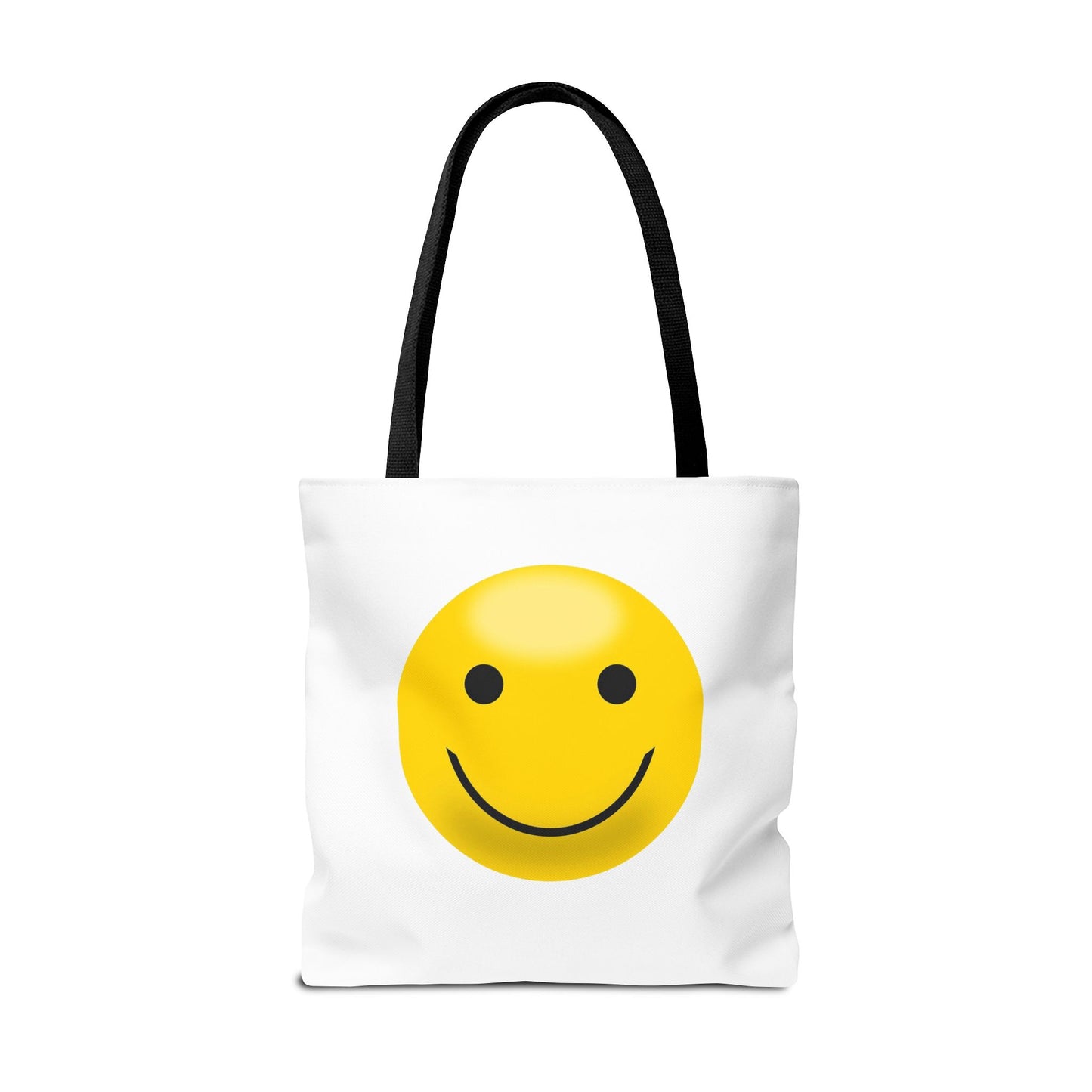 Smiley Face Tote Bag, Eco-Friendly Shopping Bag, Fun Beach Bag, Gift for Teens, Happy Tote for Everyday Use