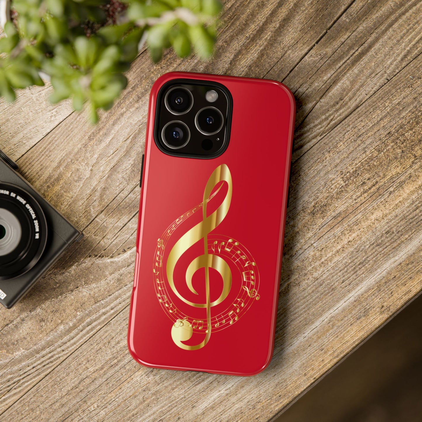 Tough Cases - Red Musical Note