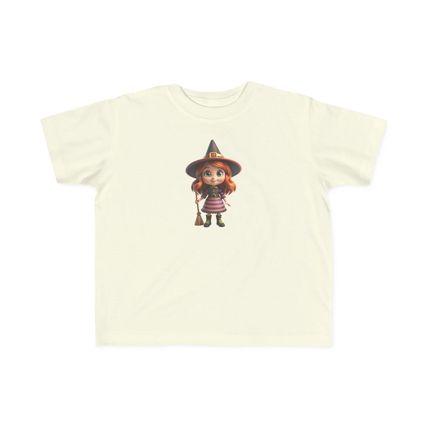 Toddler Halloween Witch Tee - Cute Witch Design, Kids Halloween Shirt, Toddler Costume Tee, Toddler's Fine Jersey Tee, Spooky Season [...]