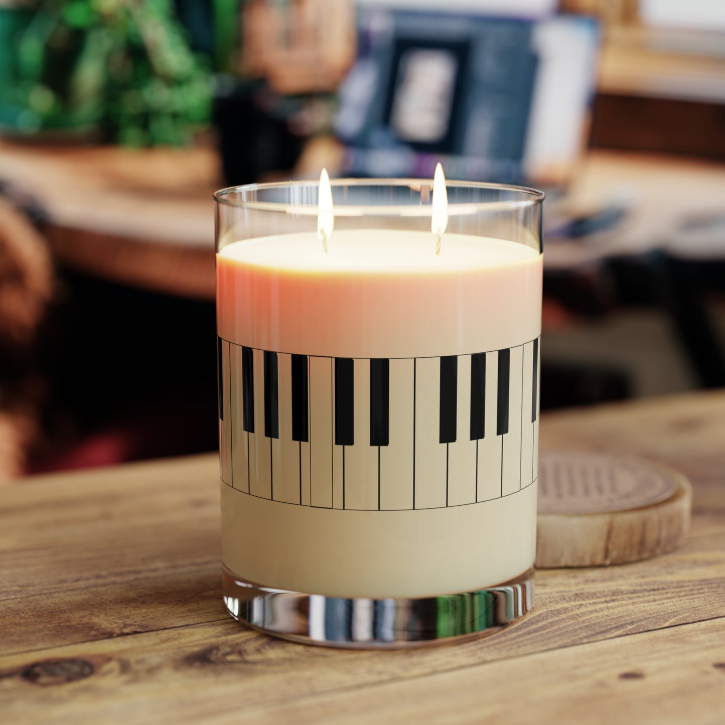 Piano Keys Scented Candle - 11oz Aromatic Gift for Music Lovers, Home Decor, Relaxation, Housewarming, Birthdays
