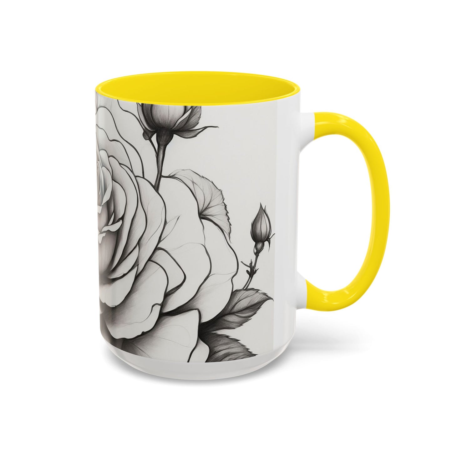 Elegant Floral Coffee Mug - Perfect Gift for Flower Lovers, Mother's Day, Birthdays, Home Decor, Office Use