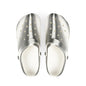 Metallic Silver EVA Clogs — Lightweight Foam Garden & Water Shoes
