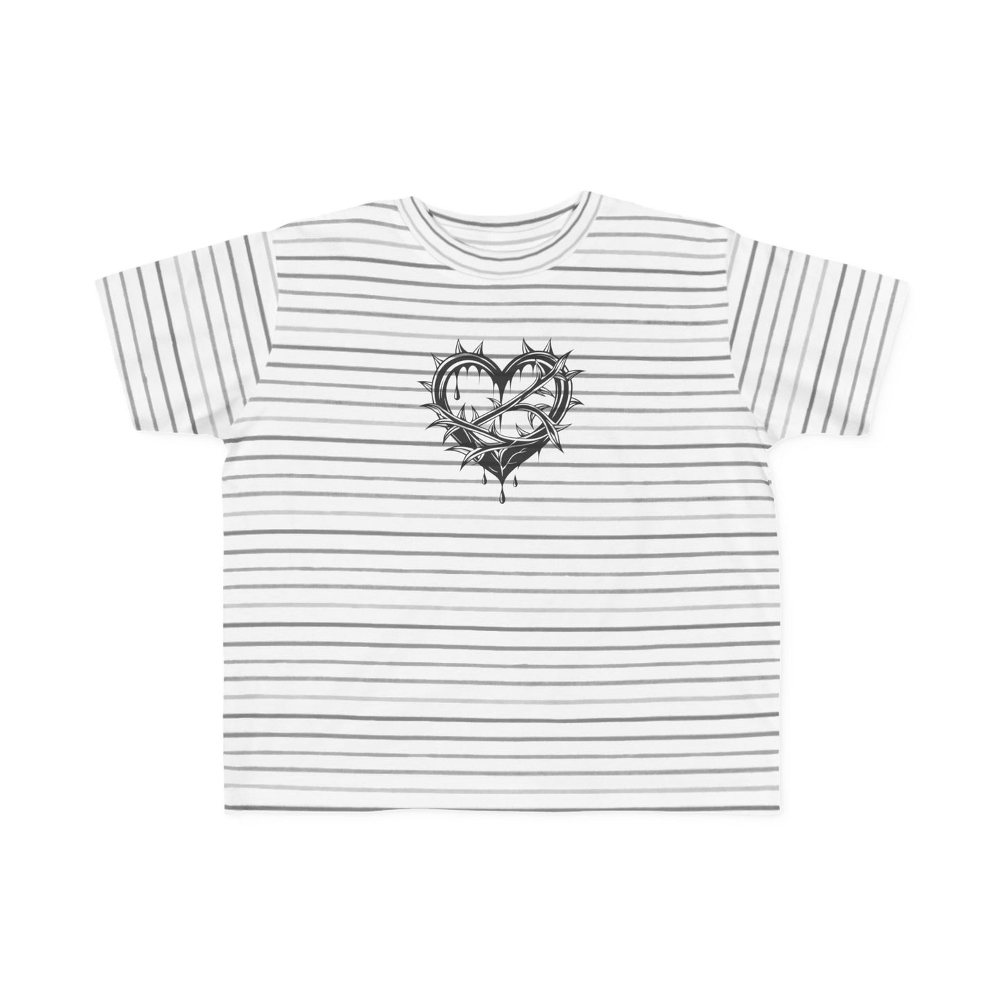 Toddler's Heart & Thorn Tee, Cute Kids T-Shirt, Children's Graphic Shirt, Gift for Toddlers, Cool Summer Outfit