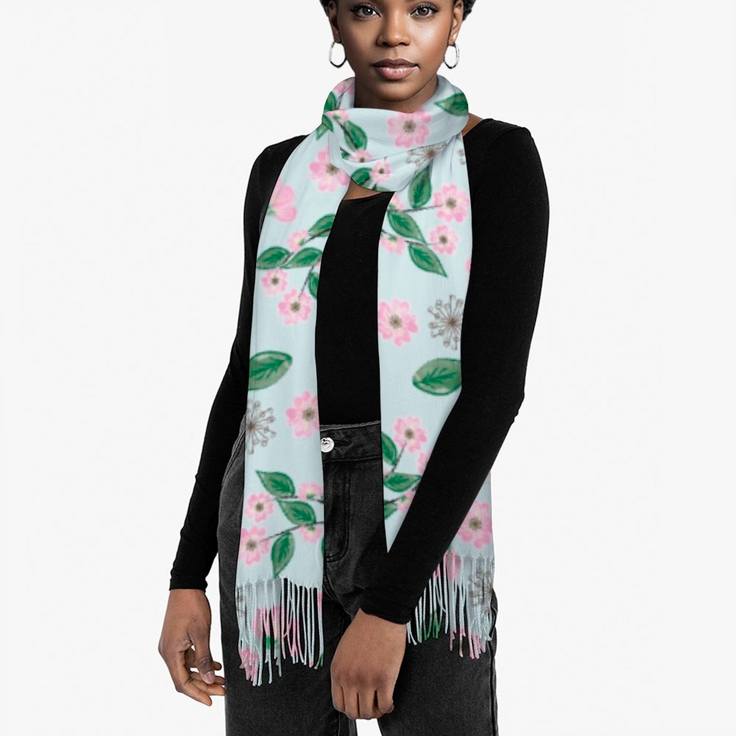 Cashmere-like Tassel Scarf