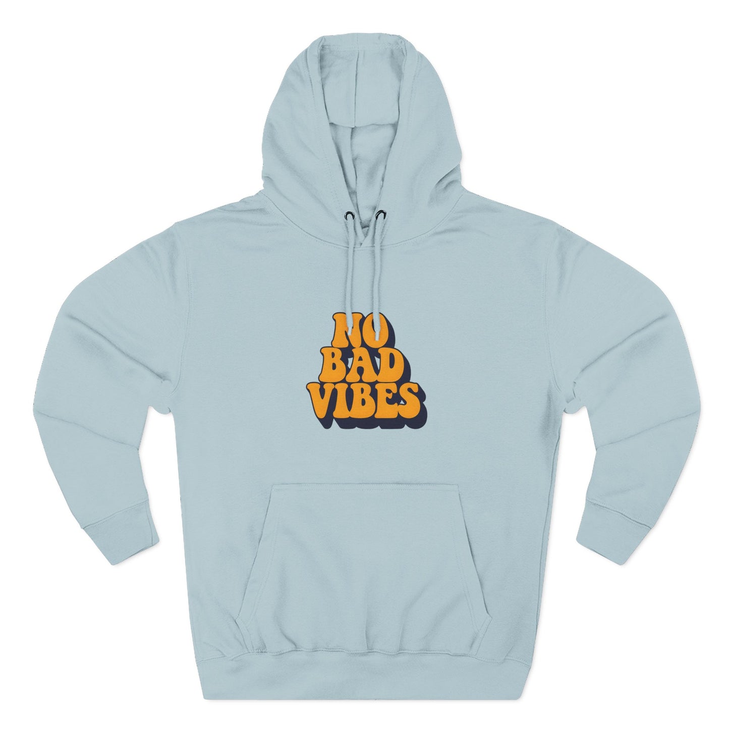 Good Vibes Only Fleece Hoodie for Positive Energy Lovers, Motivational Comfort, Chill Attire, Casual Wear, Gift for Friends