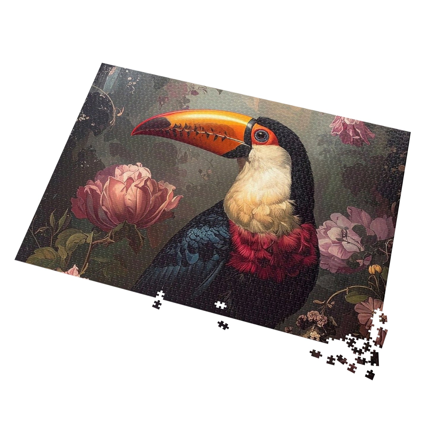 Vibrant Toucan Jigsaw Puzzle with Tin - Bird Lovers Gift, Home Decor, Family Activity, Tropical Art, Unique Presents