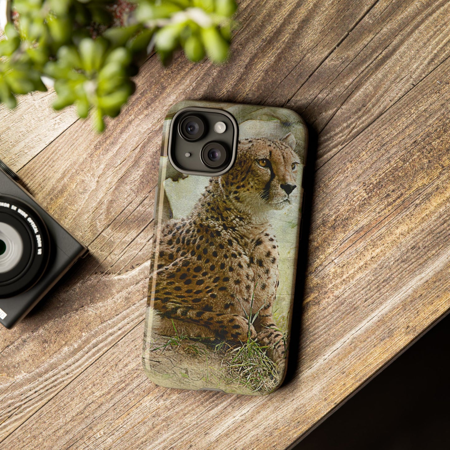 Cheetah Phone Case, Tough Cases, Animal Lover Gift, Wildlife Protection, Eco-Friendly Mobile Cover, Unique Phone Accessory