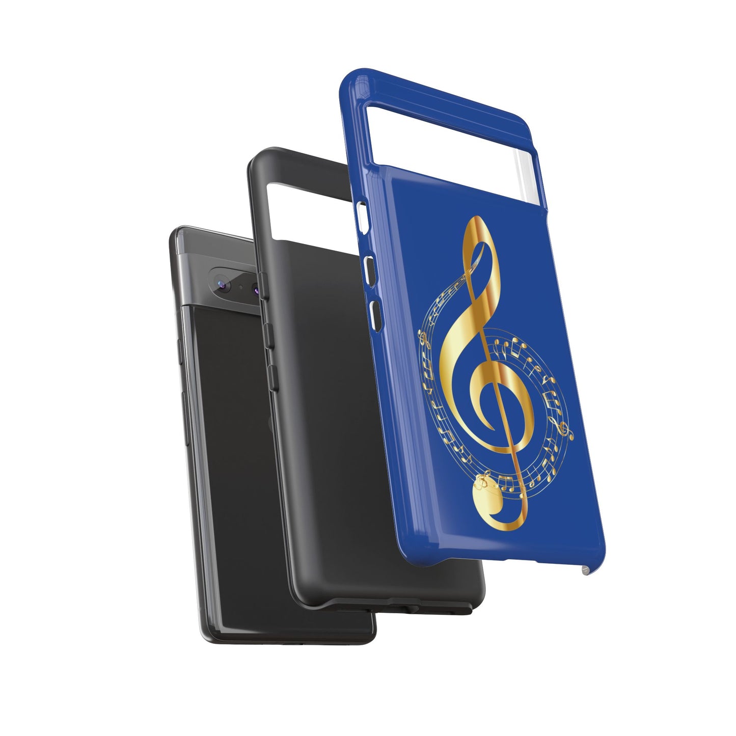 Tough Cases Blue and Gold Musical Note