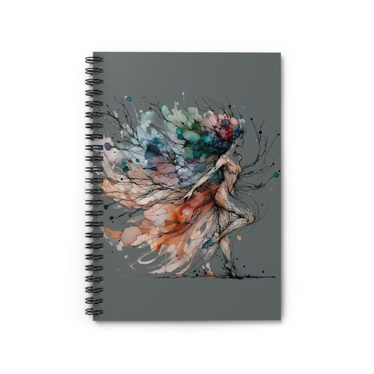 Artistic Spiral Notebook - Colorful Elegance, Inspirational Journal, Gift for Artists, Creativity Boost, Stationery for Students