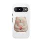 Cute Bear Phone Case, Tough Cases, Animal Lover Gift, Kids Accessories, Mother’s Day, Heartwarming Design