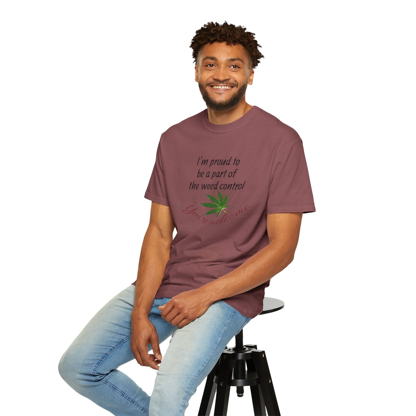Proud Weed Control Unisex T-shirt, Cannabis Enthusiast Gift, Stoner Humor Tee, Eco-Friendly Apparel, Perfect for 420 Celebrations