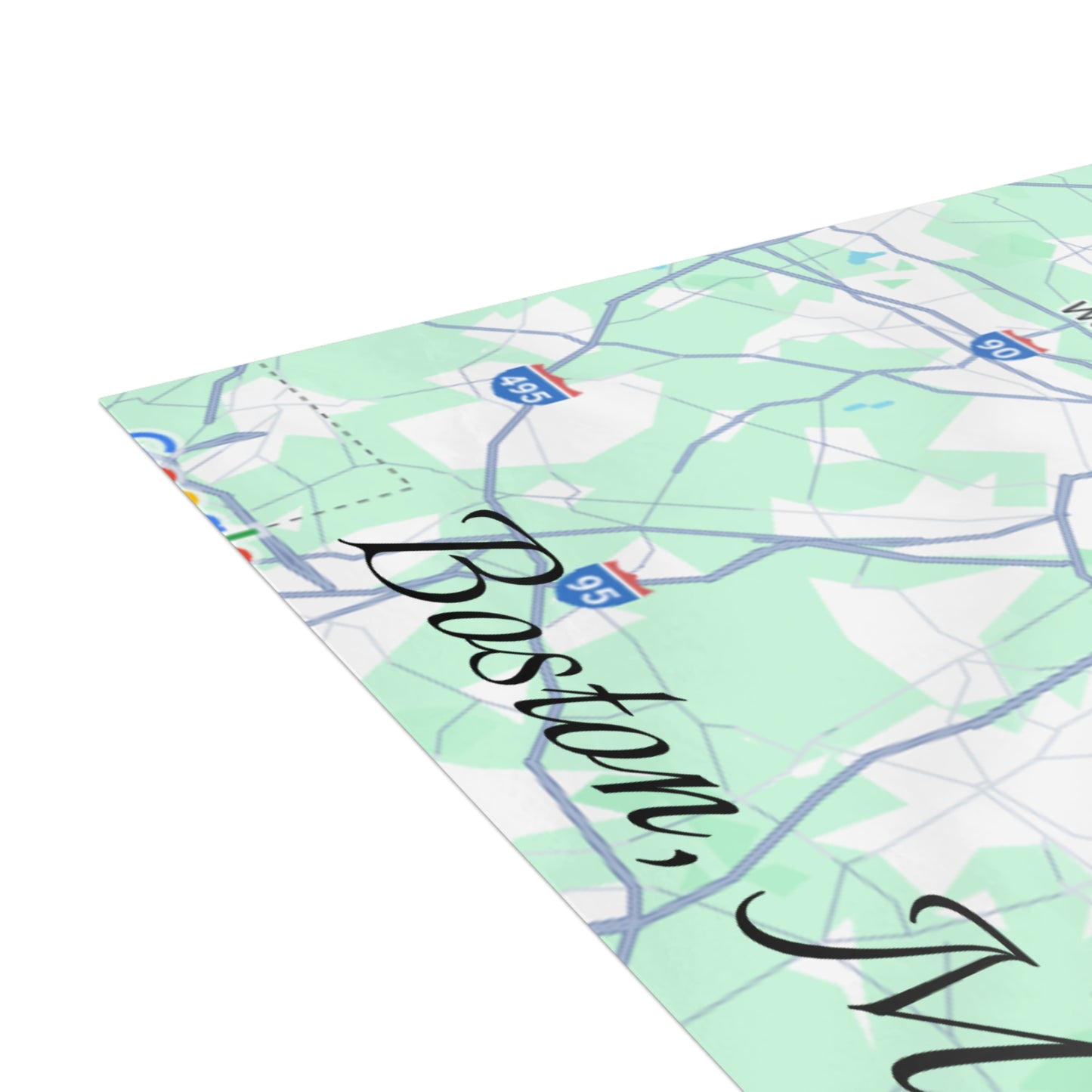 Boston Map Postcard Bundle - Personalized Travel Keepsake, Perfect for Souvenirs, Gifts, Wedding Invitations, or Event Thank You Cards