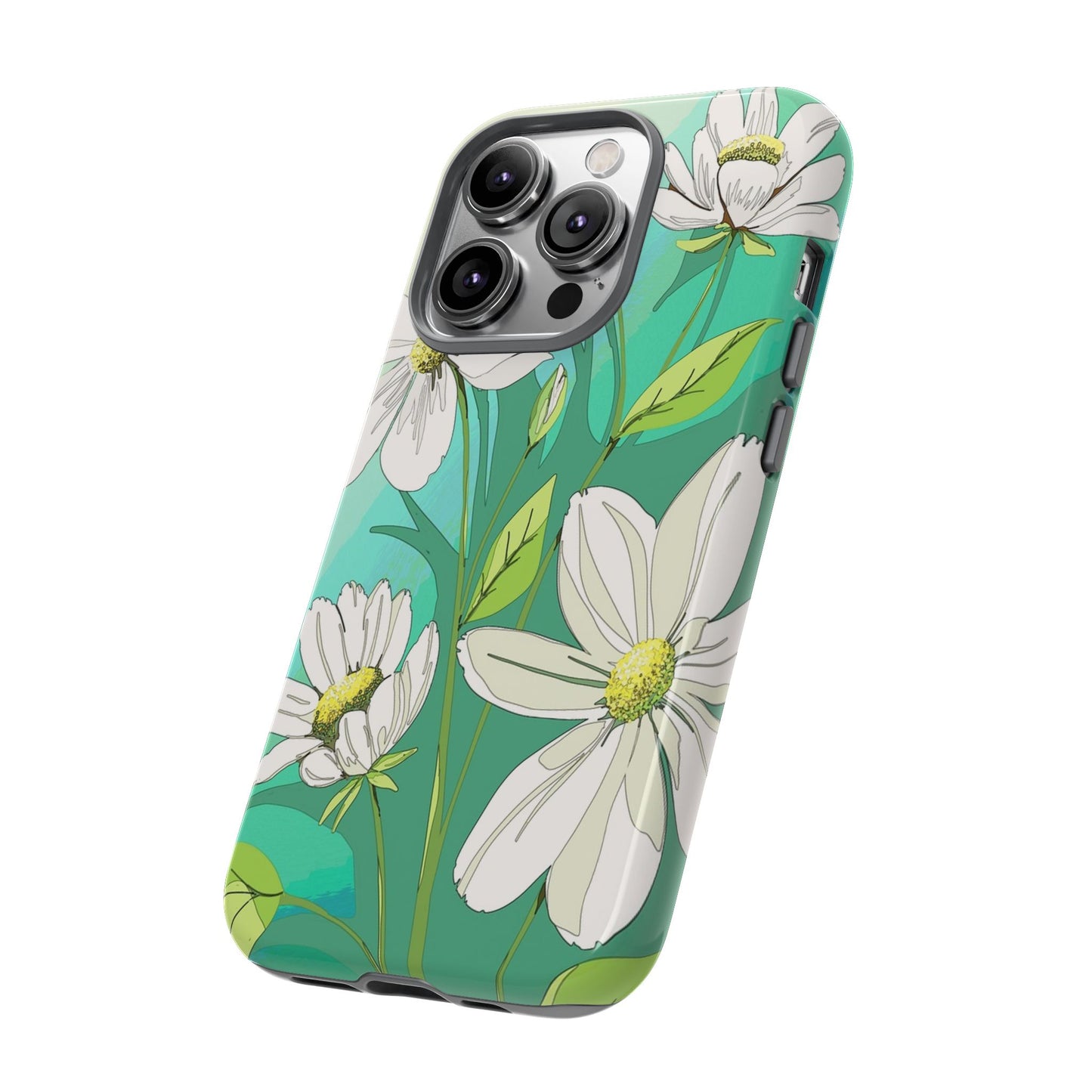 Floral Phone Case, Tough Cases, Flower Design, Nature Inspired, Eco-Friendly Cover, Unique Gift for Her, Spring Accessories