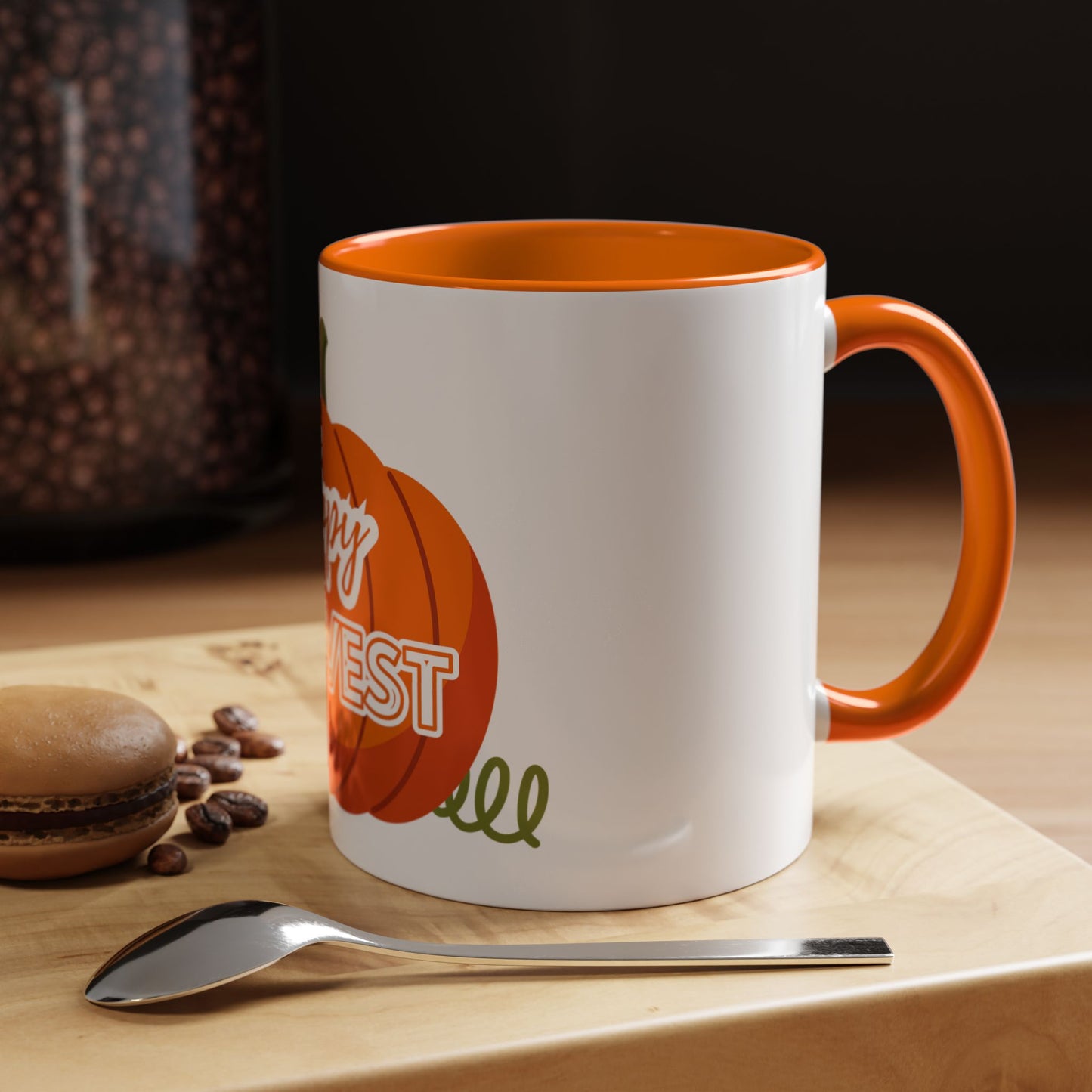 Happy Harvest Pumpkin Coffee Mug, Fall Mug, Seasonal Decor, Gift for Coffee Lovers, Autumn Vibes, Halloween Decoration