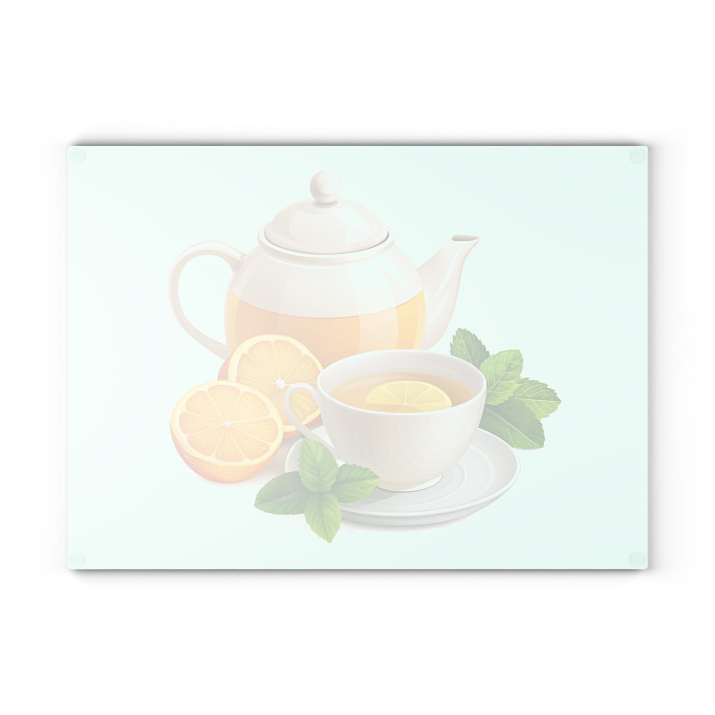 Bright Citrus Glass Cutting Board - Kitchen Decor, Hostess Gift, Home Chef Essential, Tea Lover Accessory, Gift for Mom